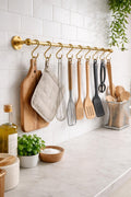 Handmade Moroccan Brass Hook Rack - vintage wall hooks - wall hanging hooks