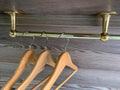 Unlacquered Brass Closet Rod