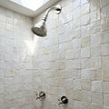 Polished Nickel Rain Shower System, Solid Brass, Cross Handles