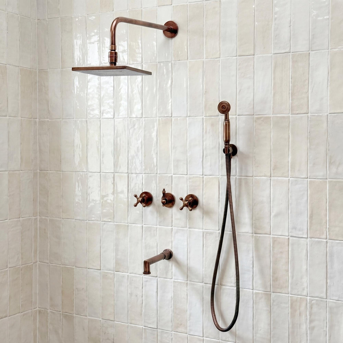 Antique Copper Shower System