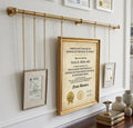 Unlacquered Solid Brass Picture Rail Hanging Kit Vintage Gallery Wall Art Display System