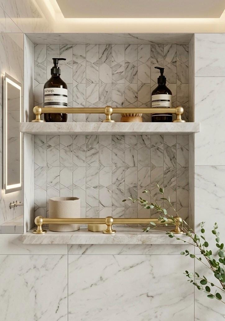 Unlacquered Solid bronze Brass Gallery Rail – Vintage Shelf Guard Hardware for Wooden Shelves