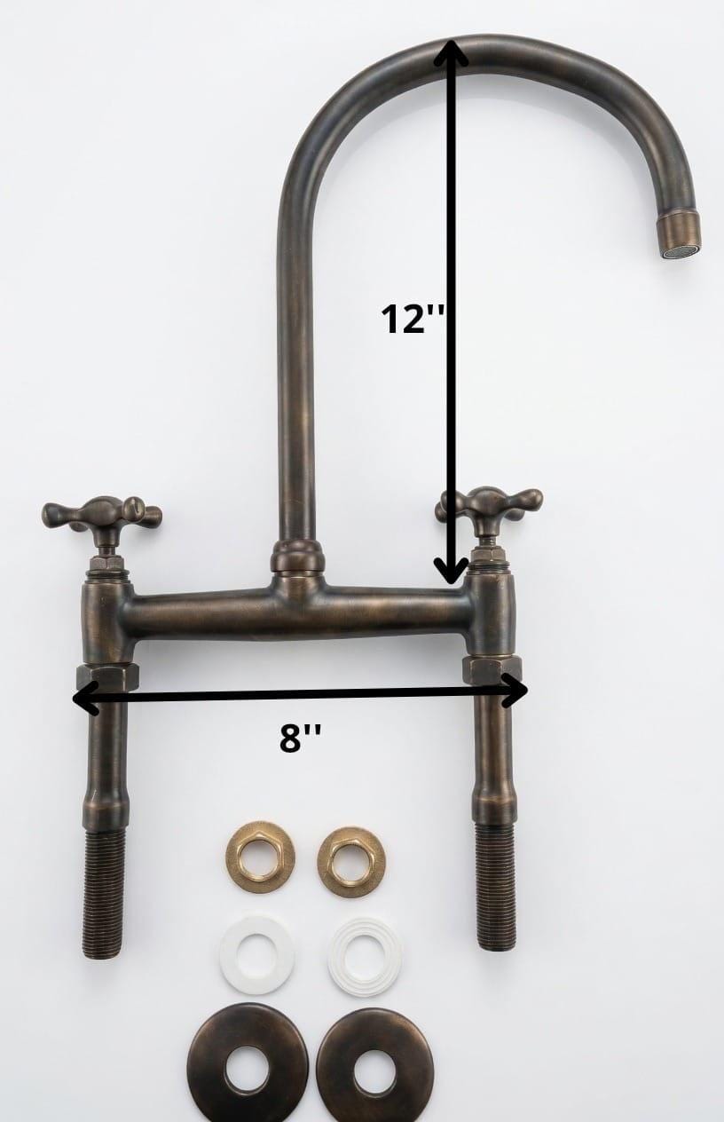 Aged brass finish
