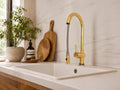 Moroccan solid brass kitchen faucet - two styles of Brass Kitchen Faucet With Pull Down Sprayer and without Pull Down Sp