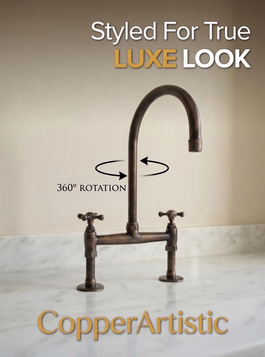 Unlacquered Brass Kitchen Faucet