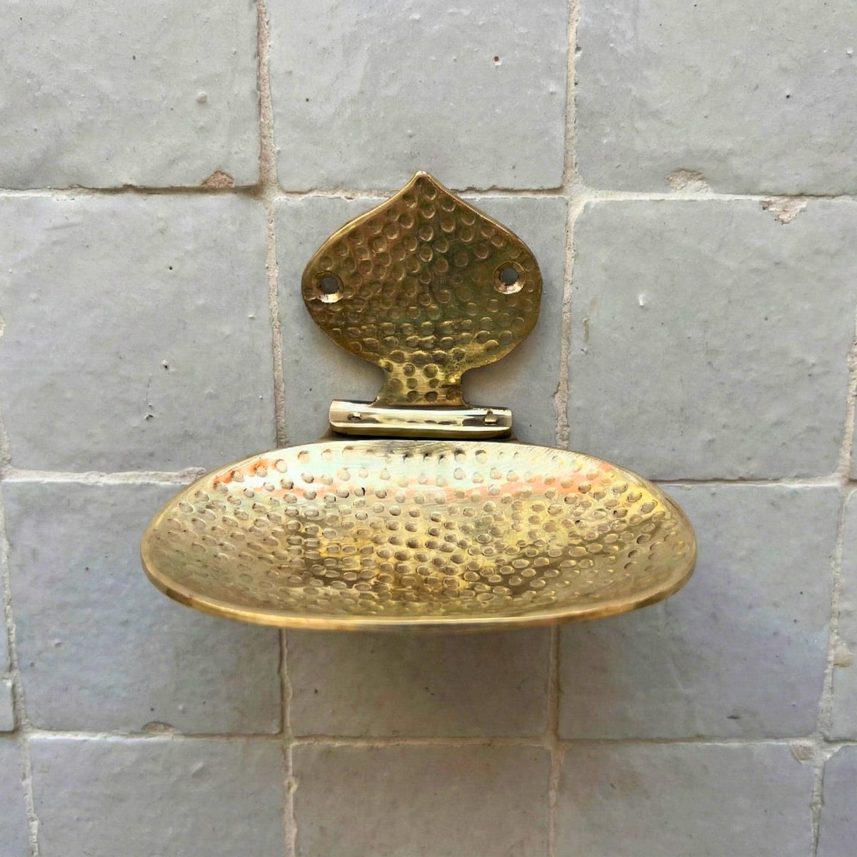 Solid Brass Soap Holder, Handmade Wall Soap Dish, Vintage Bathroom Accessory