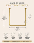 Handcrafted Unlacquered Brass Garment Rack