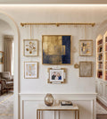 Unlacquered Solid Brass Picture Rail Hanging Kit Vintage Gallery Wall Art Display System