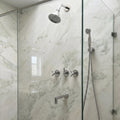 Polished Nickel Solid Brass Shower System, Rain Shower, Handheld, Tub Filler