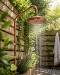Moroccan Solid Copper Rain Shower Head - Copper outdoor showerhead - Unlacquered copper showerhead, Rain shower head, sh