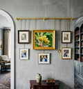 Unlacquered Solid Brass Picture Rail Hanging Kit Vintage Gallery Wall Art Display System