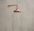 Moroccan Copper shower head, Unlacquered Solid Copper Round Rain Shower Head vintage, Handcrafted Showerhead-Works Outdo