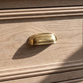 Unlacquered Brass Cup Pull Handles