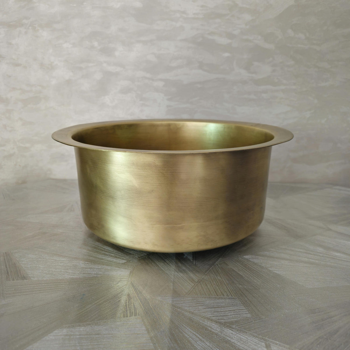 Handcrafted Round Brass Sink