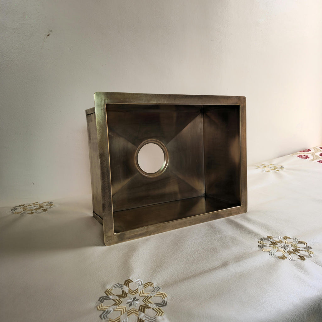 Smooth Brass Undermount Sink