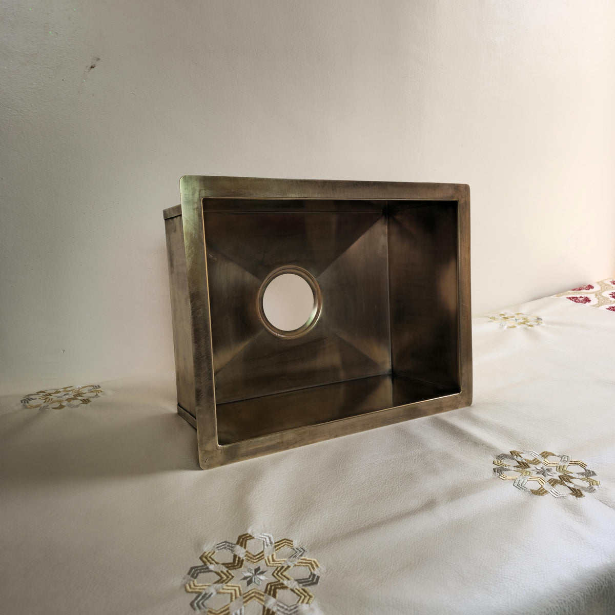 Smooth Brass Undermount Sink