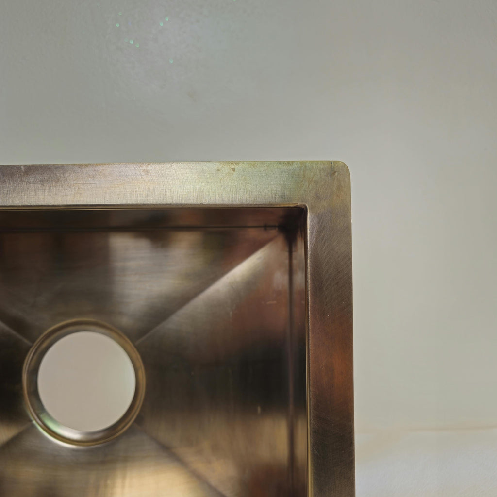 Smooth Brass Undermount Sink