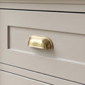Unlacquered Brass Cup Pull Handles