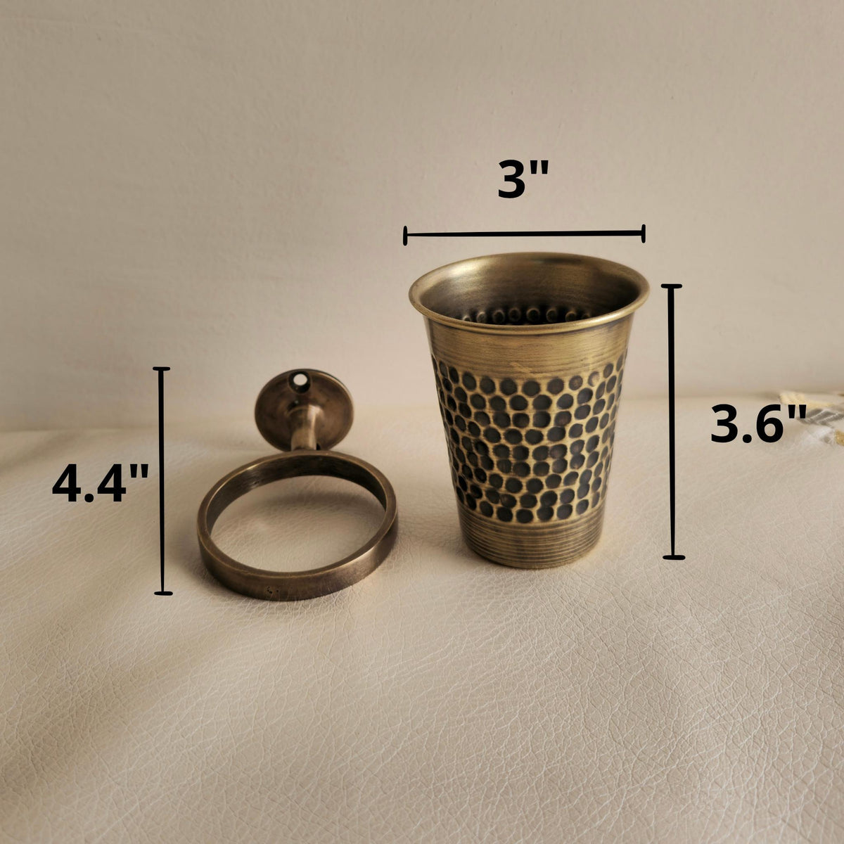 Antique Brass Toothbrush Holder