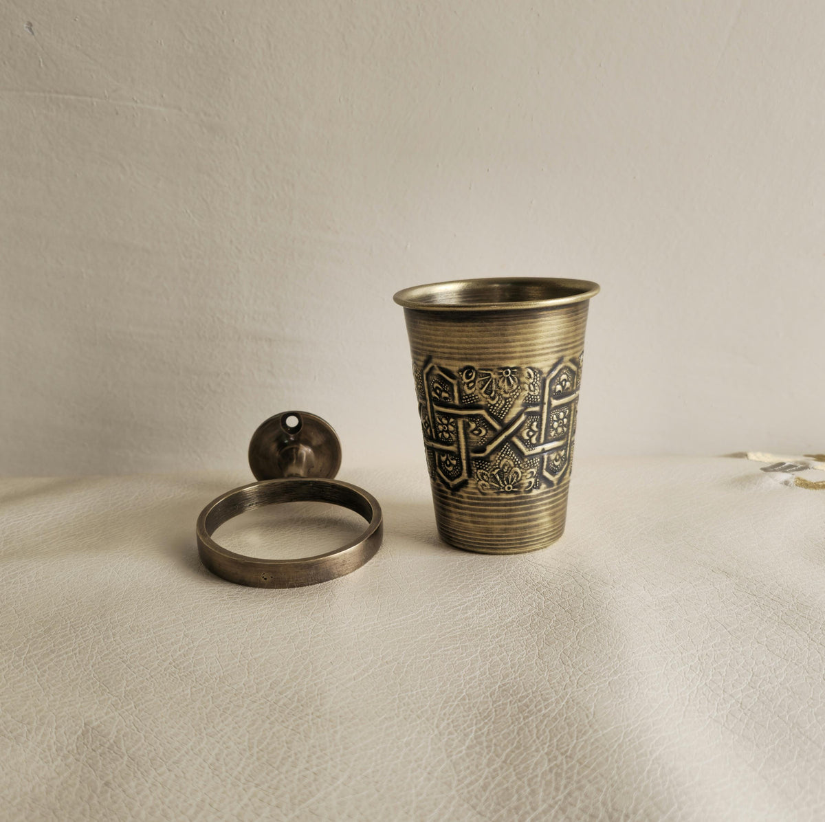 Antique Brass Toothbrush Holder