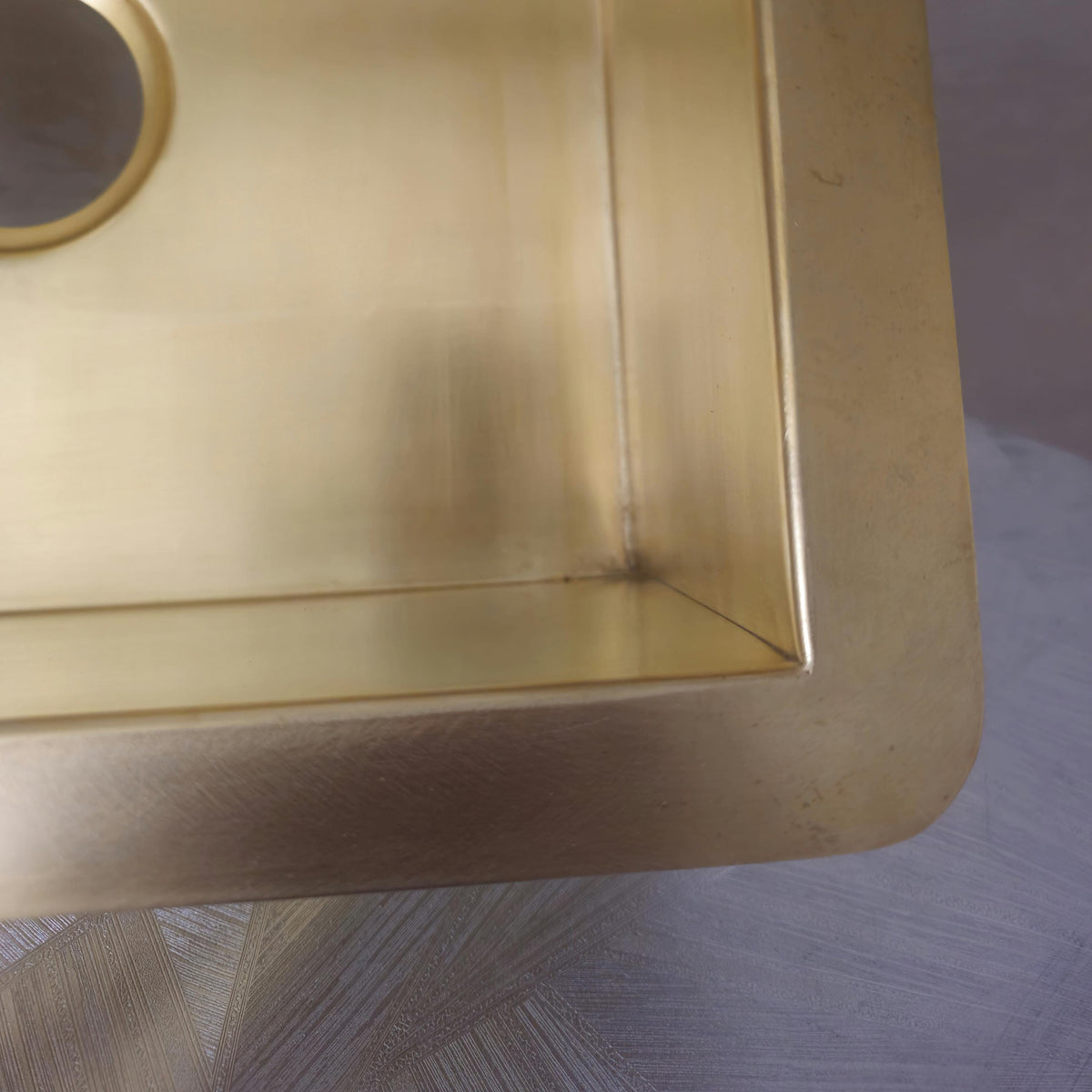 Unlacquered Brass Undermount Bar Sink