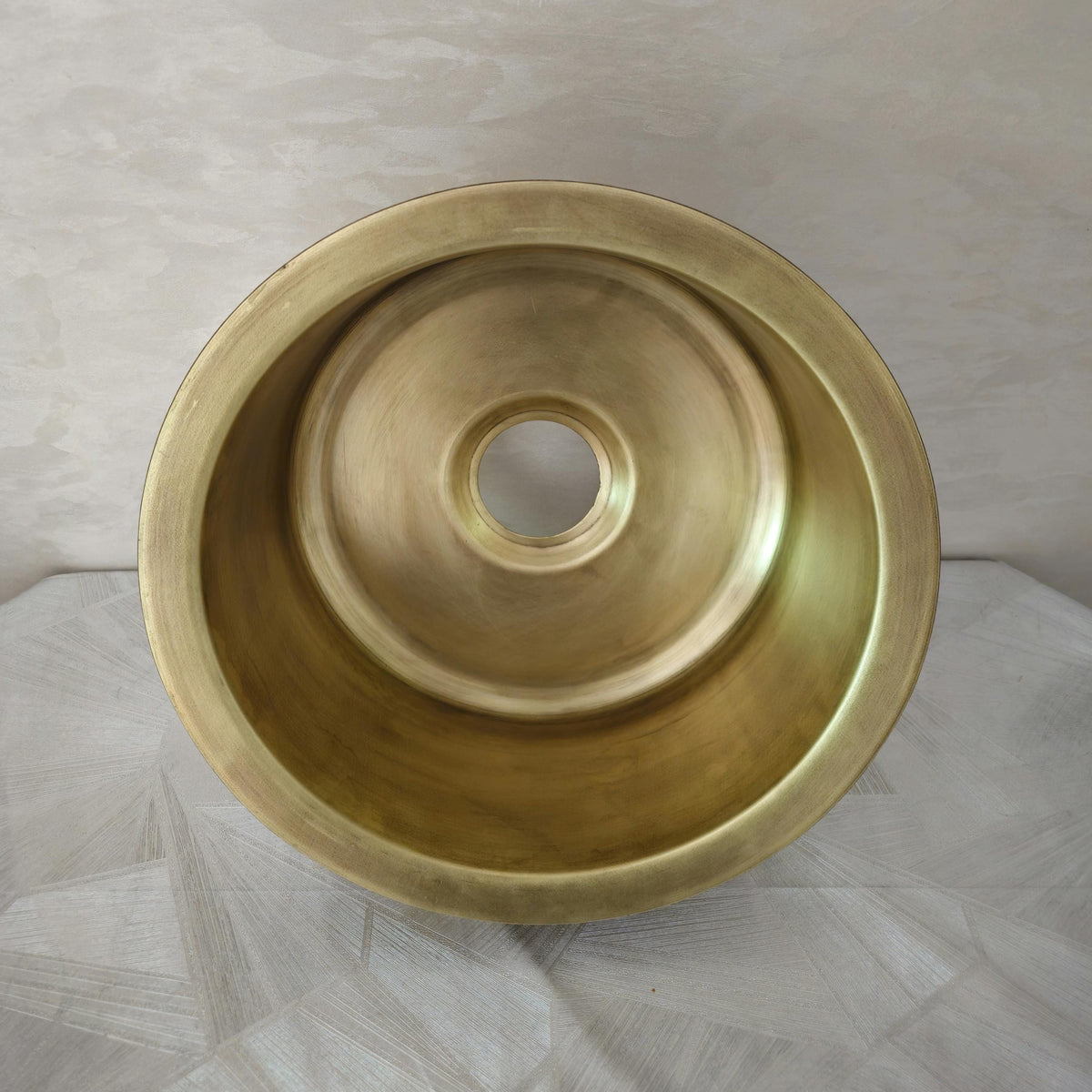 Handcrafted Round Brass Sink