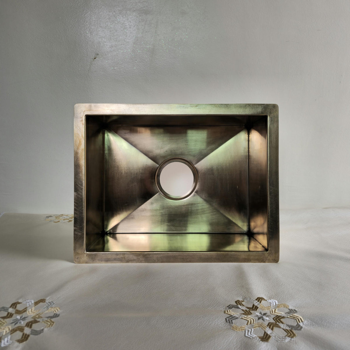 Smooth Brass Undermount Sink