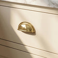 Unlacquered Brass Cup Pull Handles