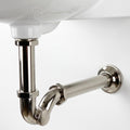 Polished Nickel Drain Pipe with P-Trap