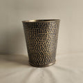 Hammered Brass Wastebasket