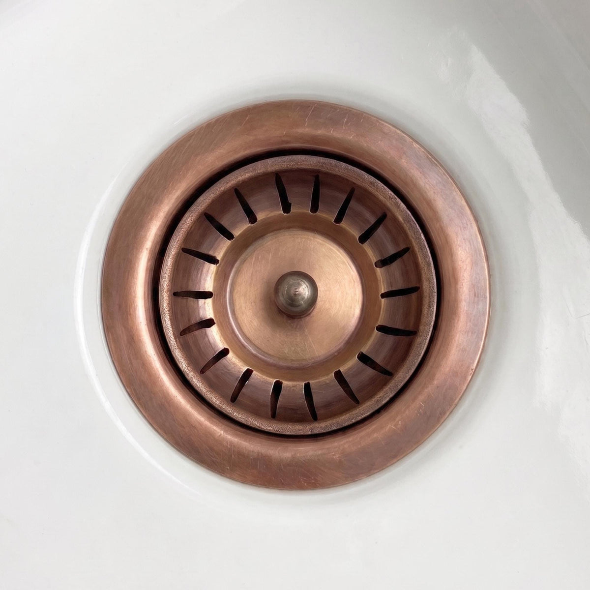 Antique Copper Sink Strainer