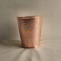 Hammered Copper Wastebasket