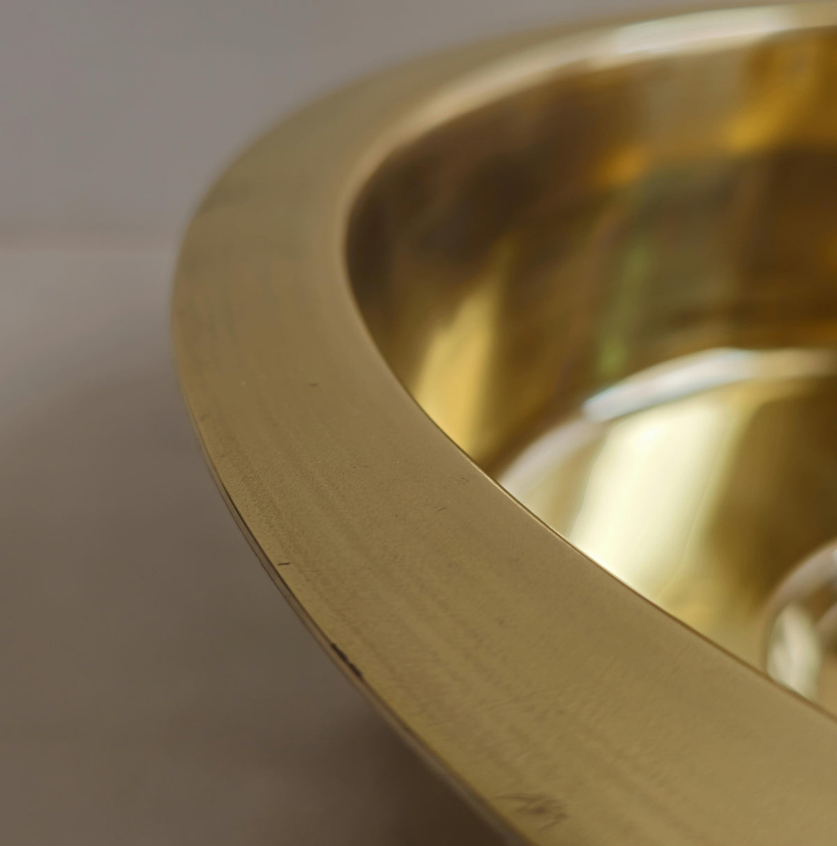 Round Brass Bar Sink