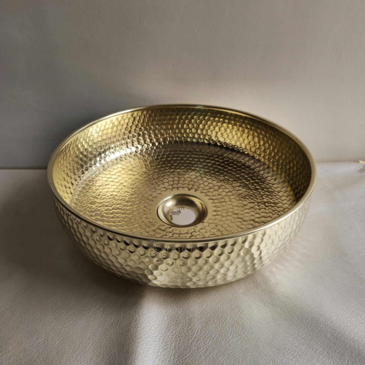 Hammered Brass Vessel Sink