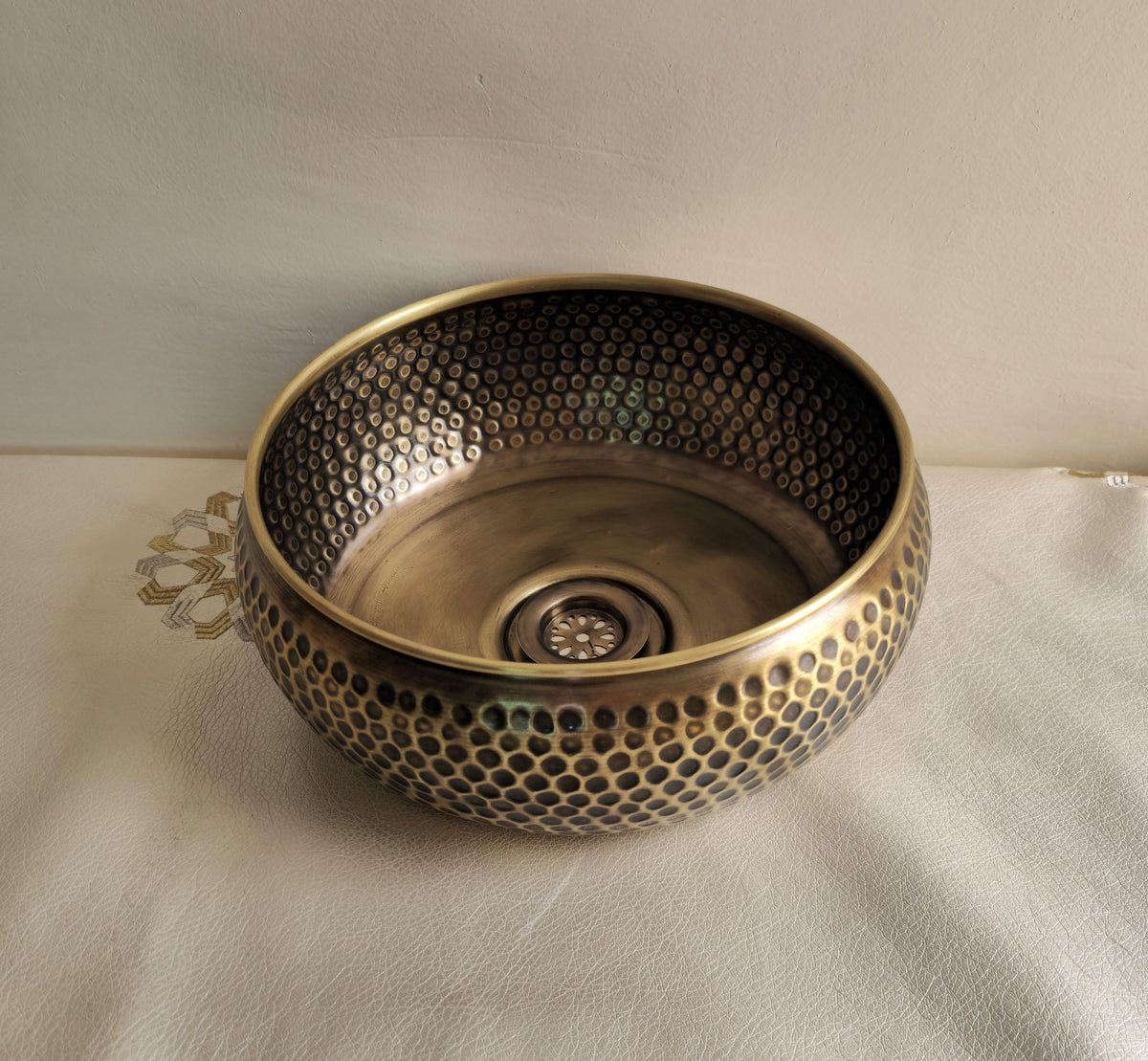 Hand Hammered Brass Vessel Sink