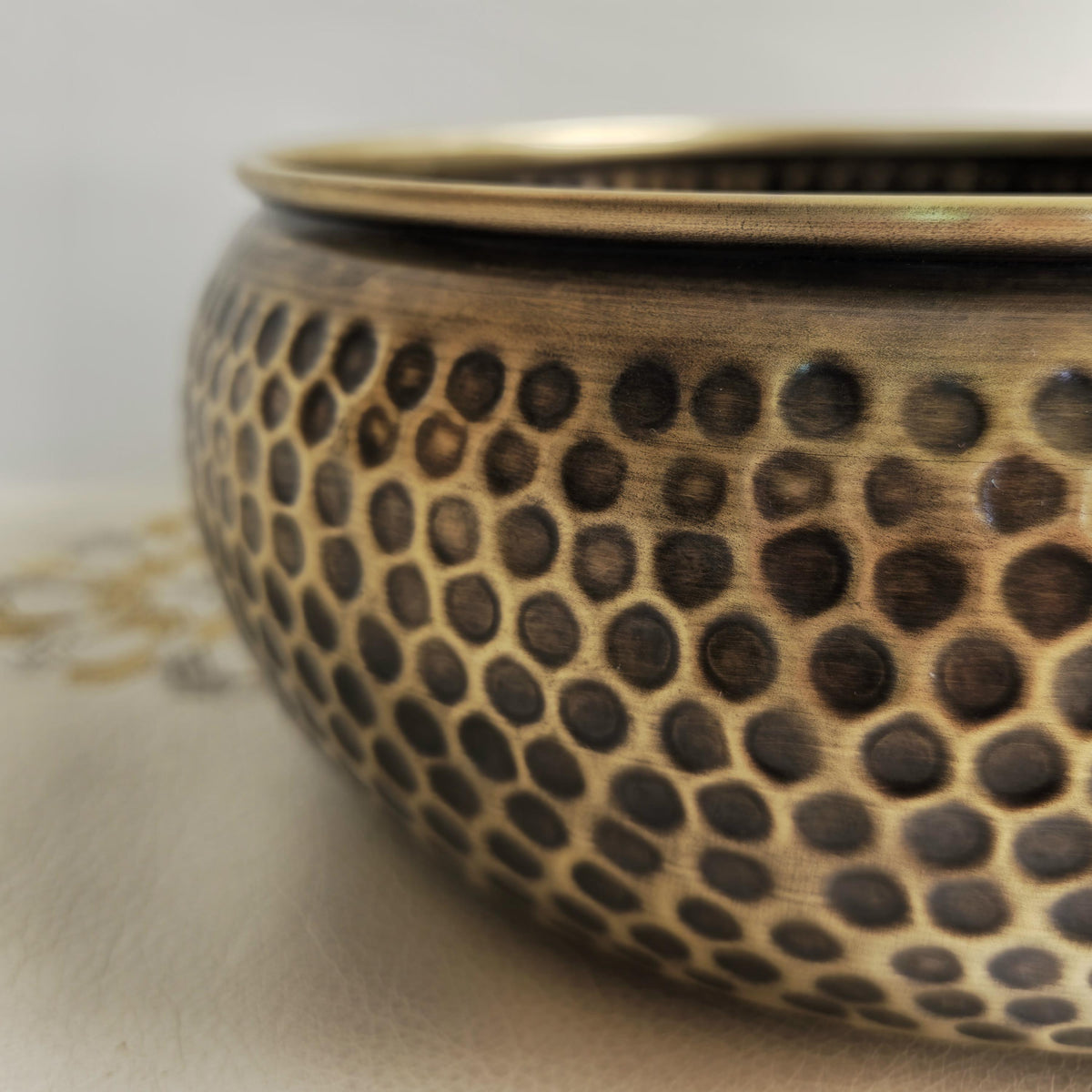 Hand Hammered Brass Vessel Sink