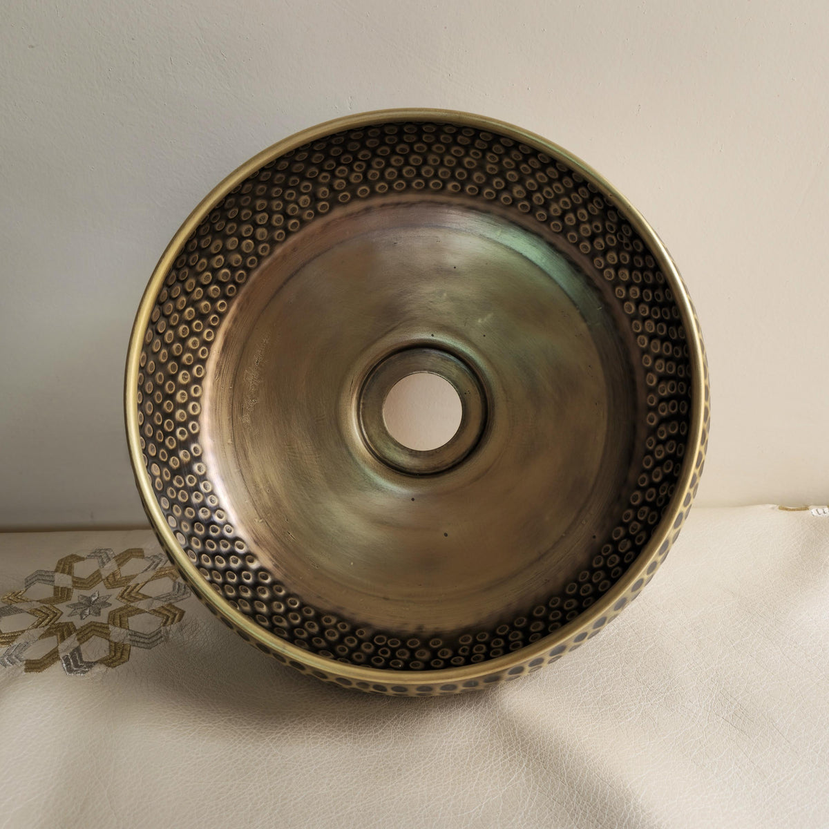 Hand Hammered Brass Vessel Sink