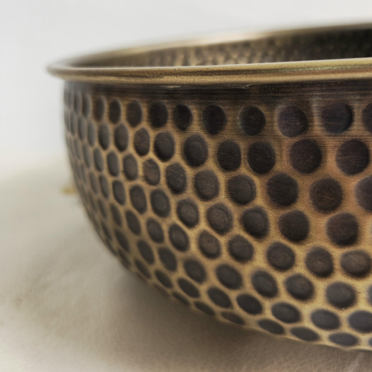 Hand Hammered Antique Brass Vessel Sink