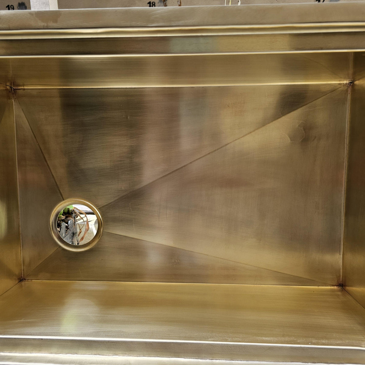 Unlacquered Brass Kitchen Sink