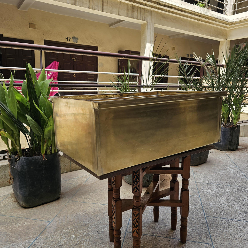 Smooth Unlacquered Brass Sink