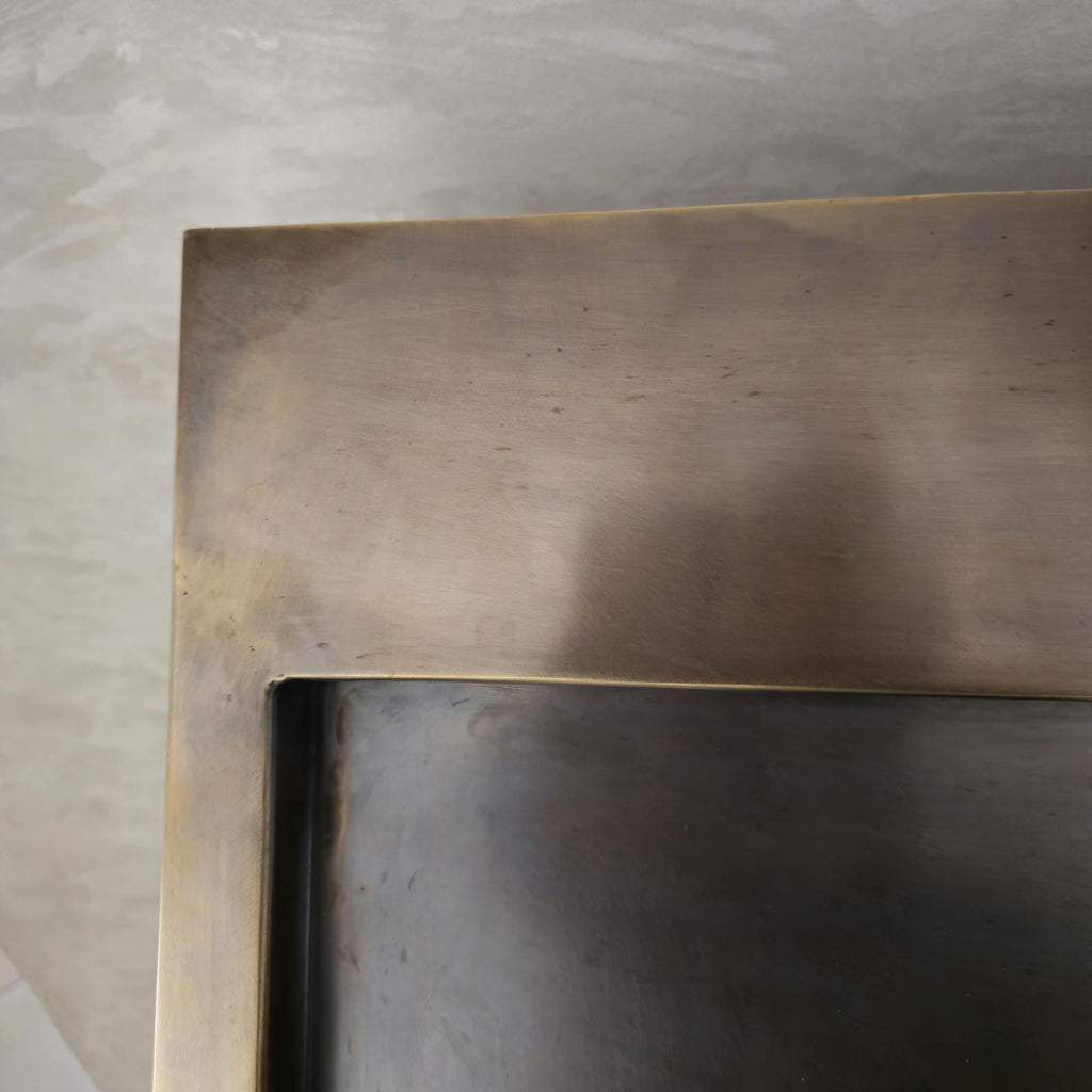 Brass Kitchen Sink with Drainboard