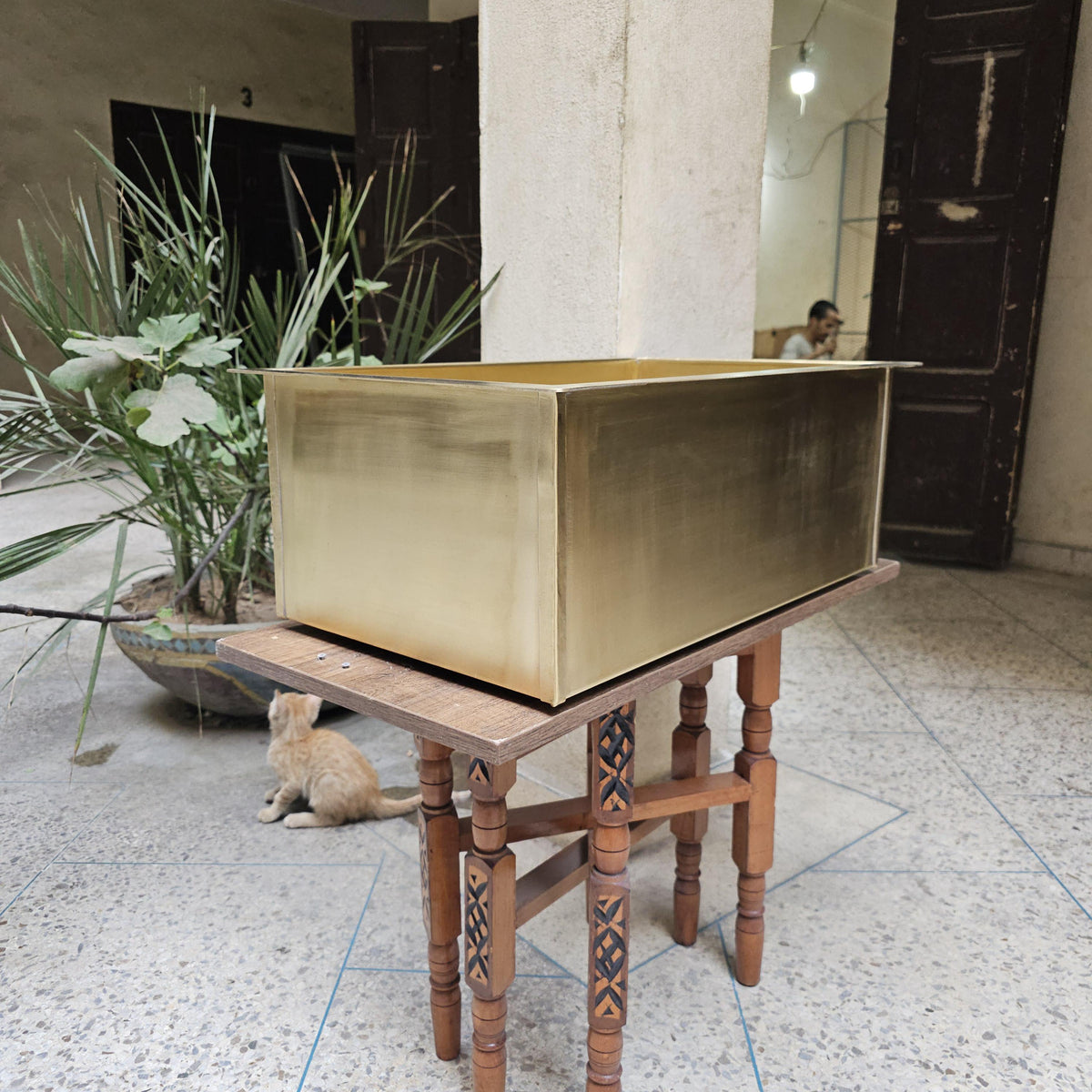 Unlacquered Brass Farmhouse Sink