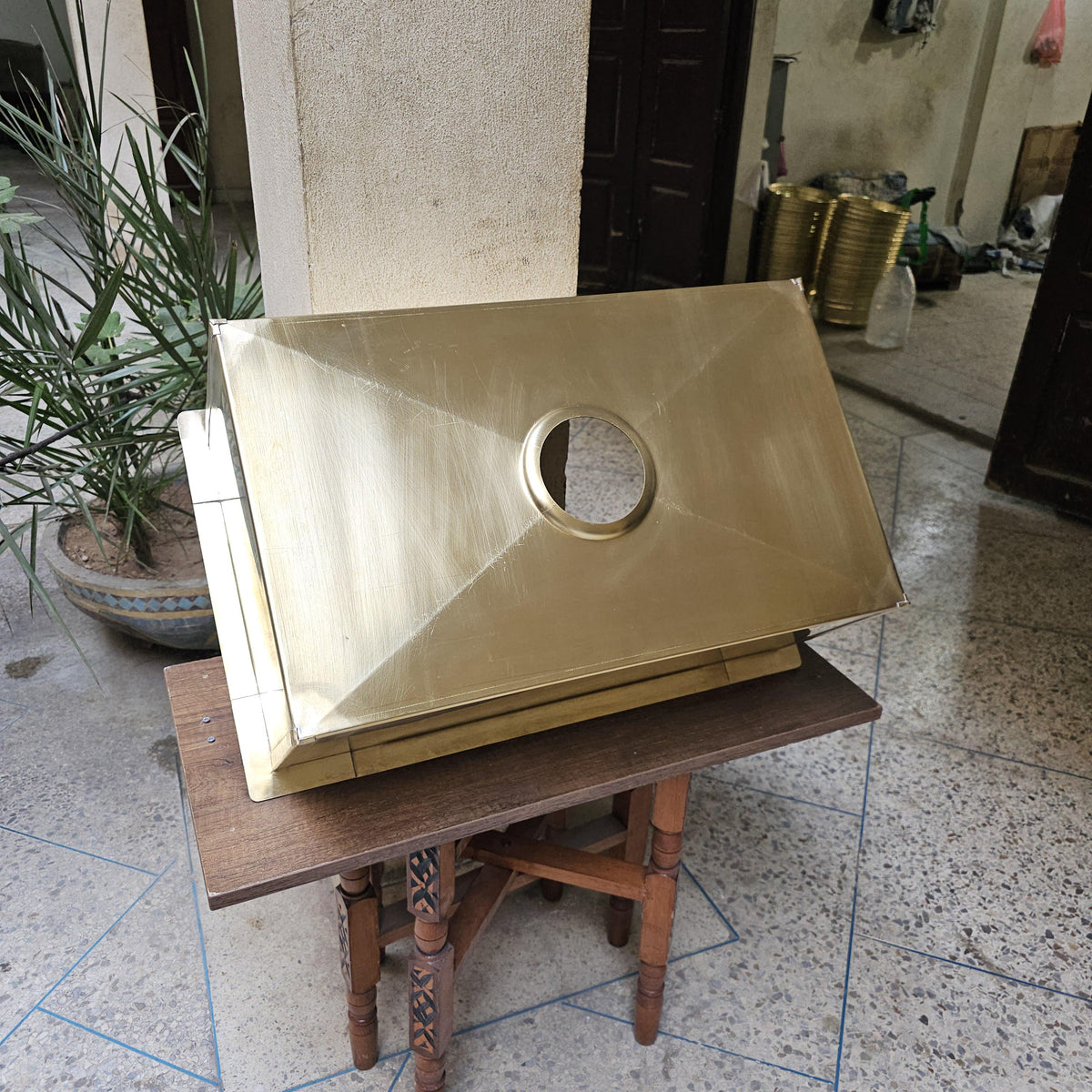 Unlacquered Brass Kitchen Sink