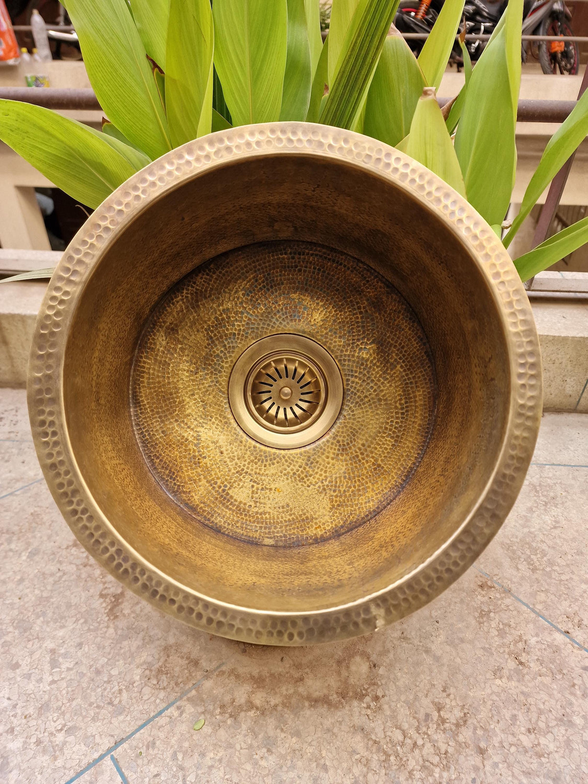Handmade Aged Brass Bar Sink