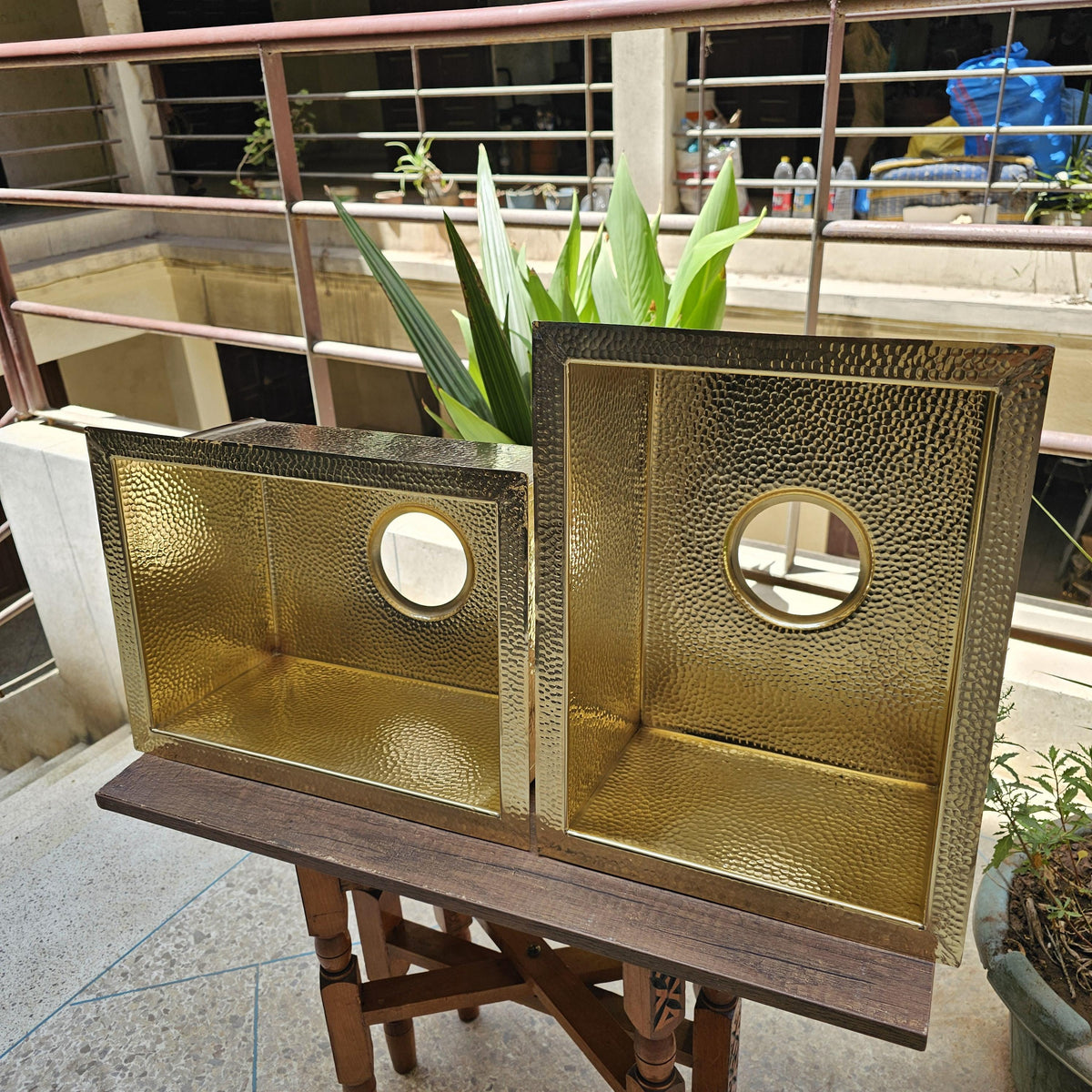 Unlacquered Brass Kitchen Sink