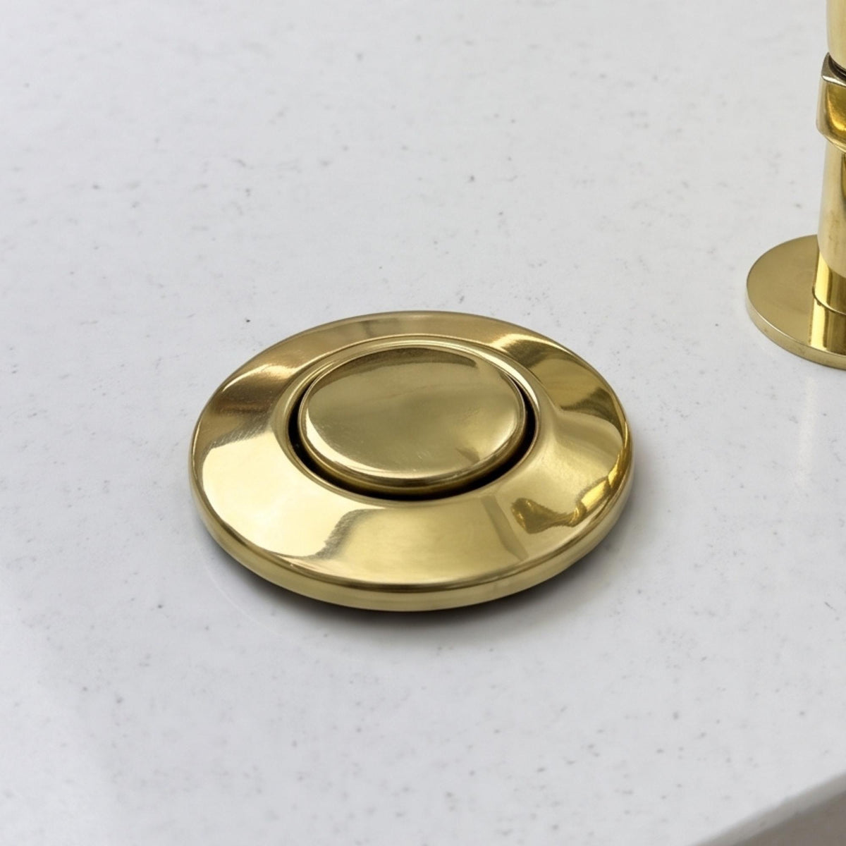 Unlacquered Brass Garbage Disposal Air Switch Kit