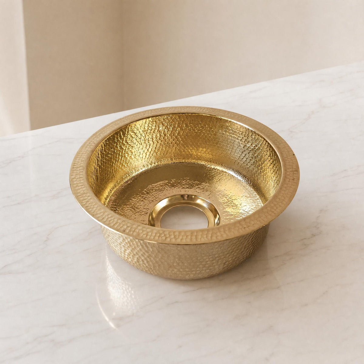Handmade Hammered Brass Vessel Sink