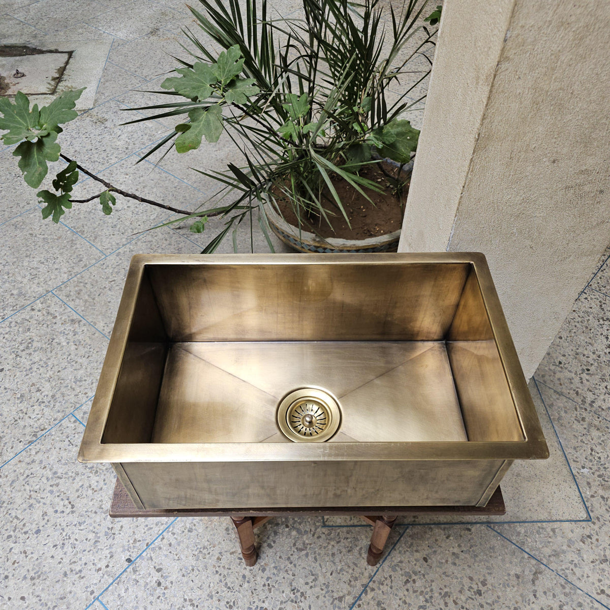 Handmade Brass Kitchen Sink
