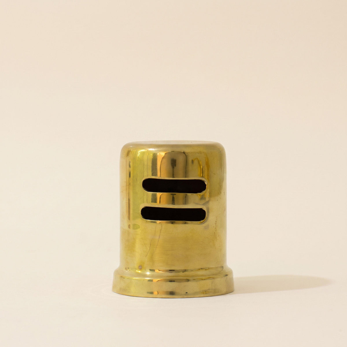 Solid Brass Dishwasher Air Gap Cover, Polished Brass Air Gap Cap