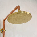 Unlacquered Brass Shower Head, Rain Showerhead, Outdoor Rainfall Shower